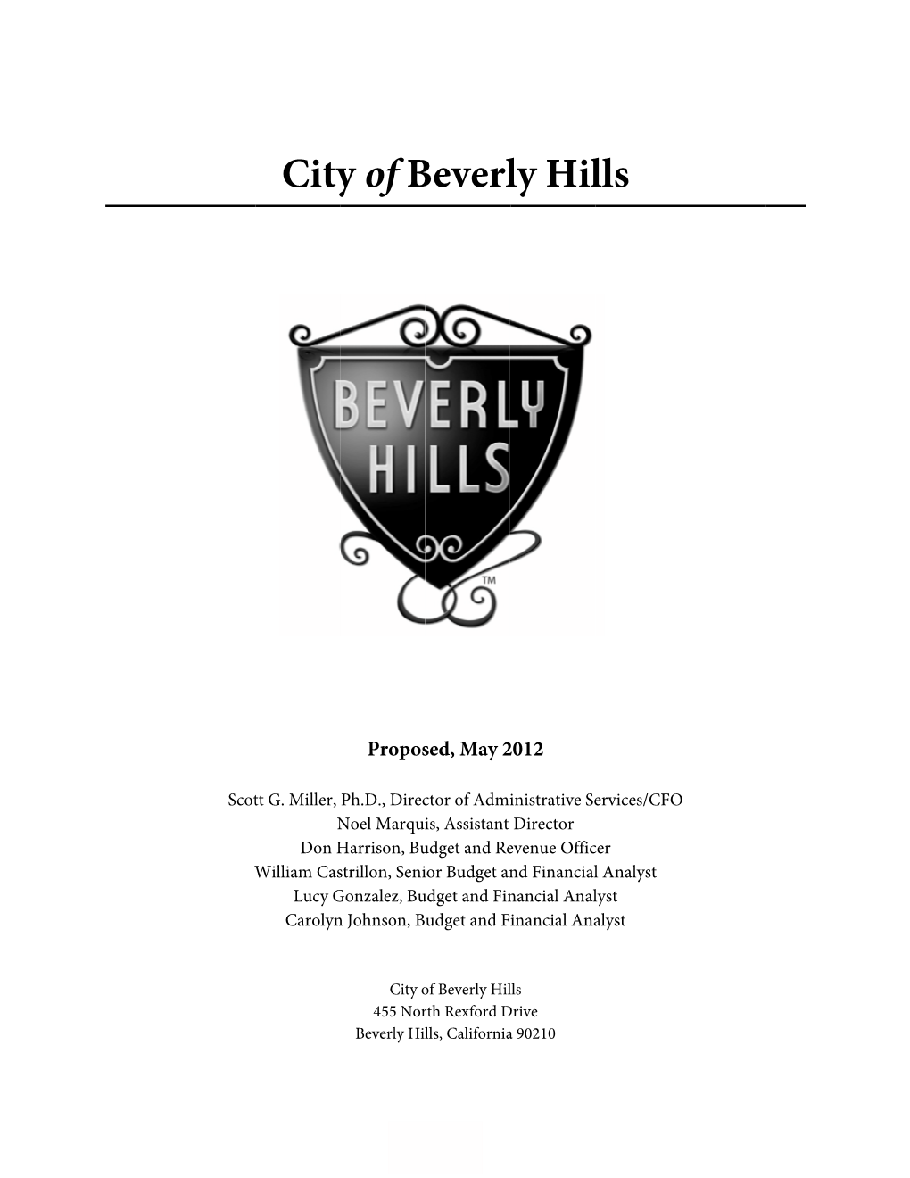 City Y of B Beverl Ly Hil