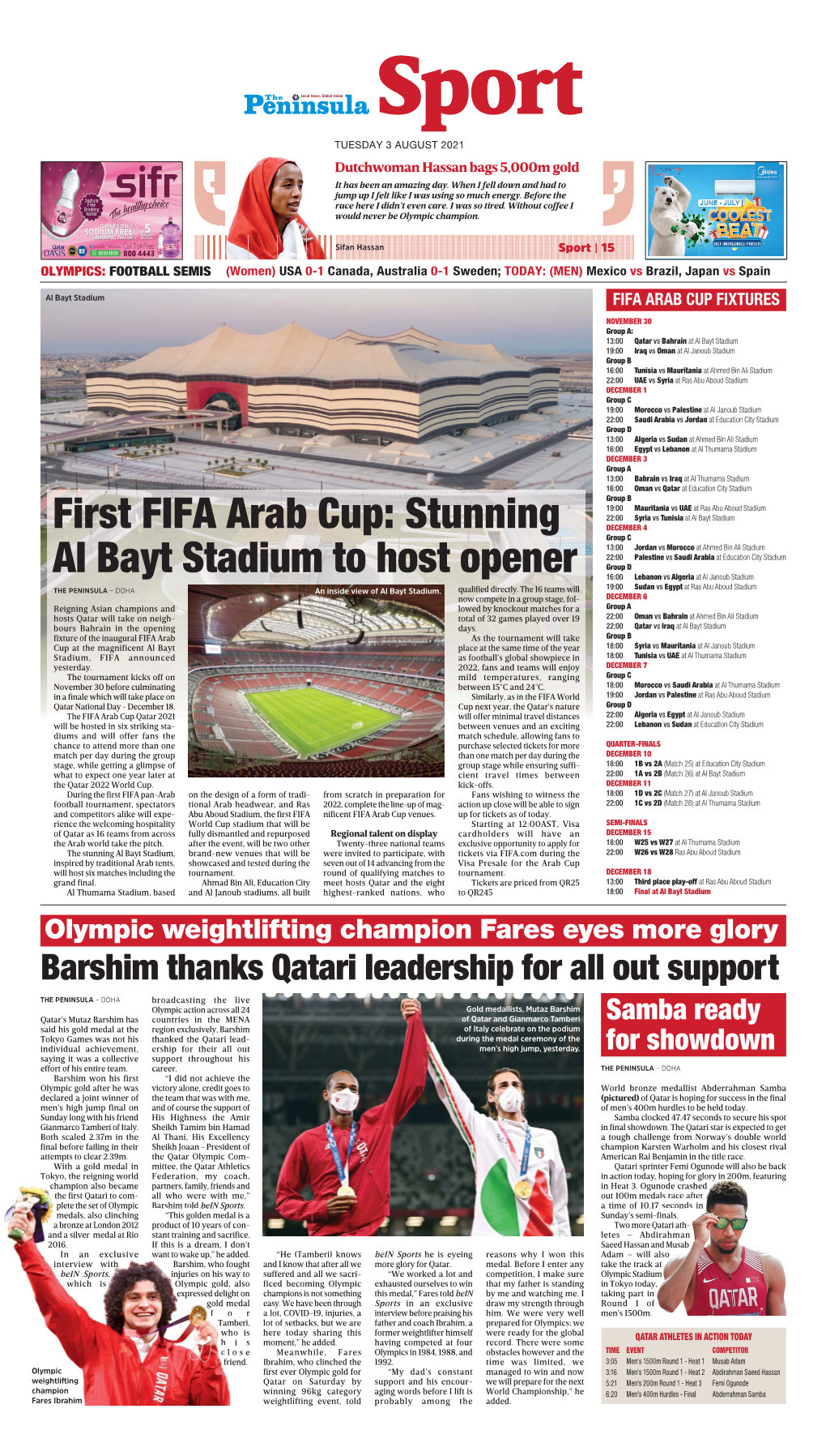 First FIFA Arab Cup: Stunning Al Bayt Stadium to Host Opener