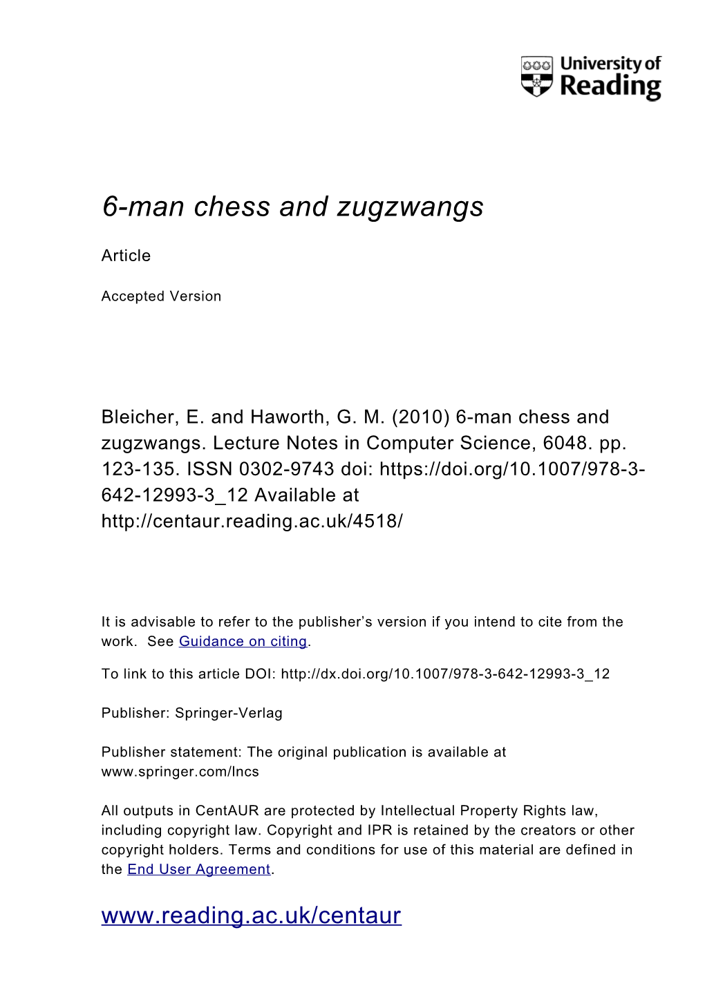 6-Man Chess and Zugzwangs