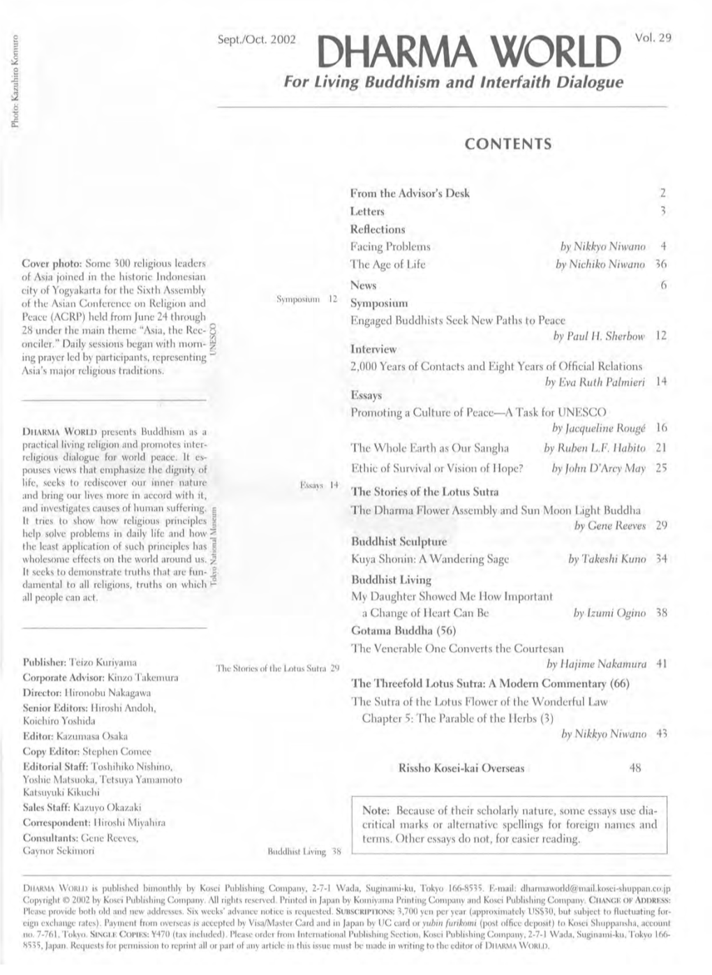 September-October 2002, Volume 29(PDF)