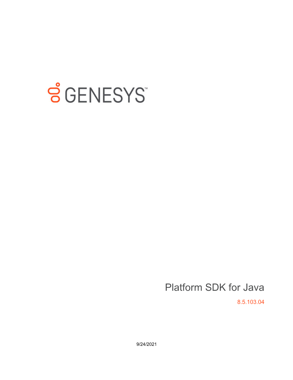 Platform SDK for Java