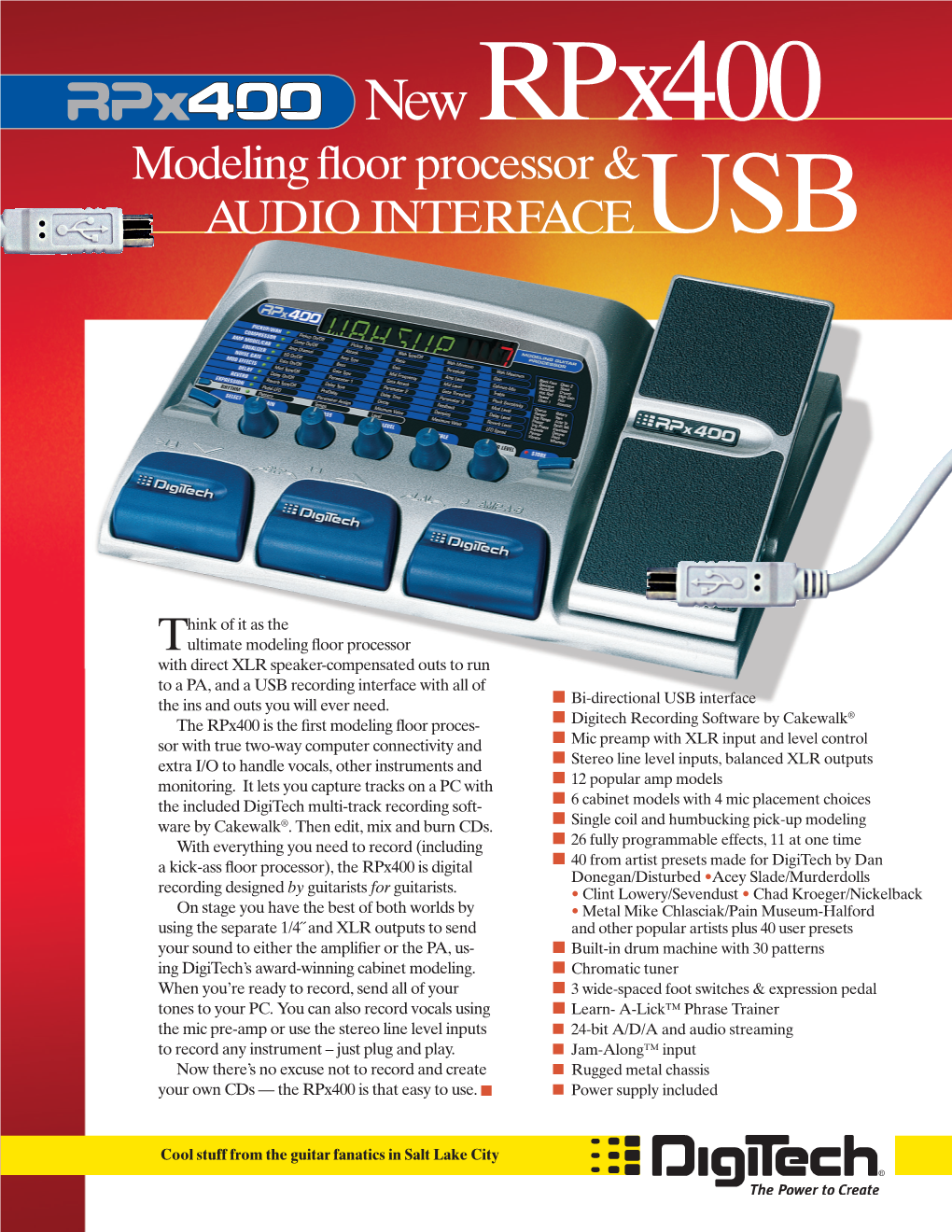 Modeling Floor Processor & AUDIO INTERFACE