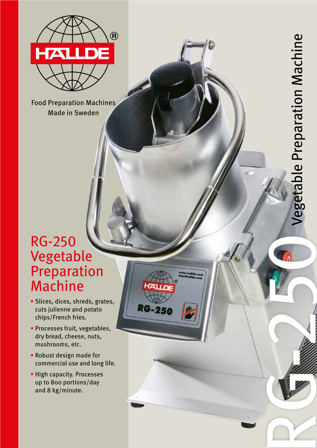 RG-250 Vegetable Preparation Machine Vegetable Preparation M