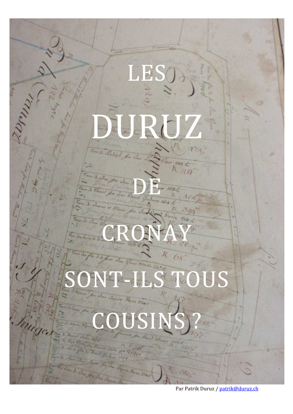 Les De Cronay Sont-Ils Tous Cousins ?