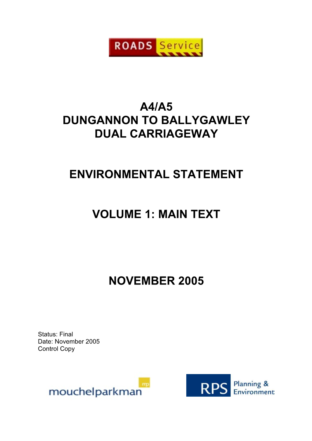 A4/A5 Dungannon to Ballygawley Dual Carriageway