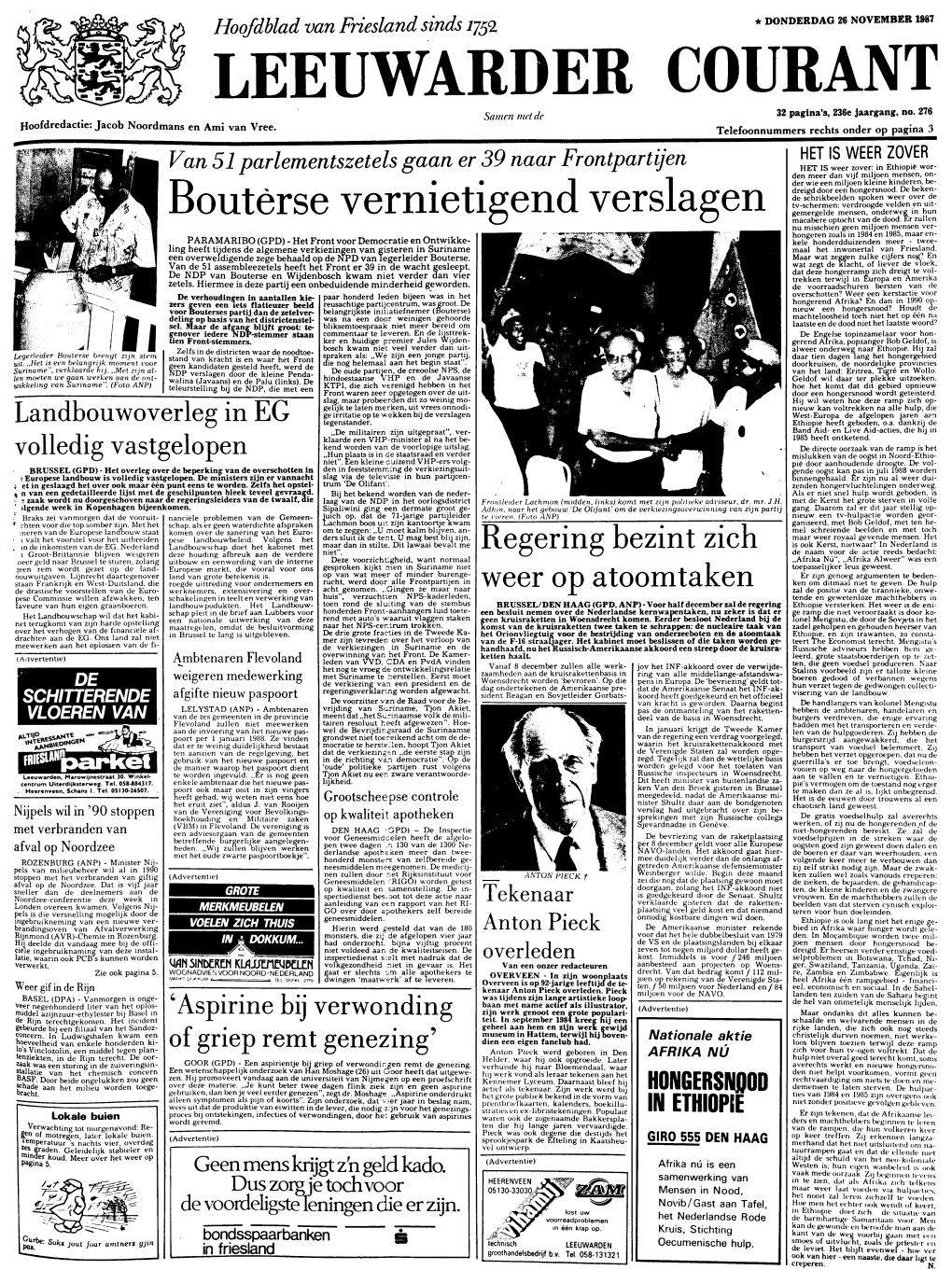 Leeuwarder Courant : Hoofdblad Van Friesland