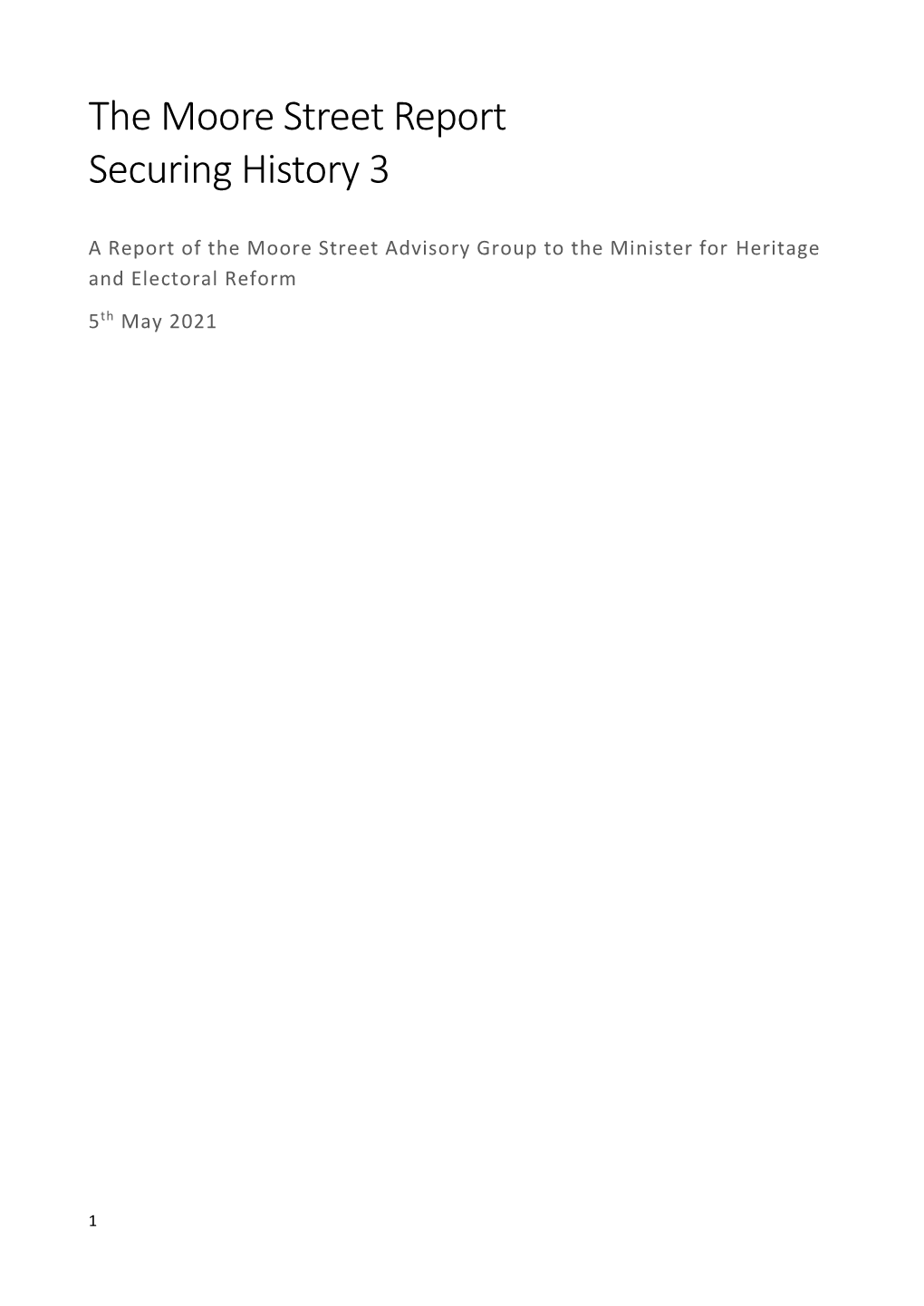 The Moore Street Report Securing History 3