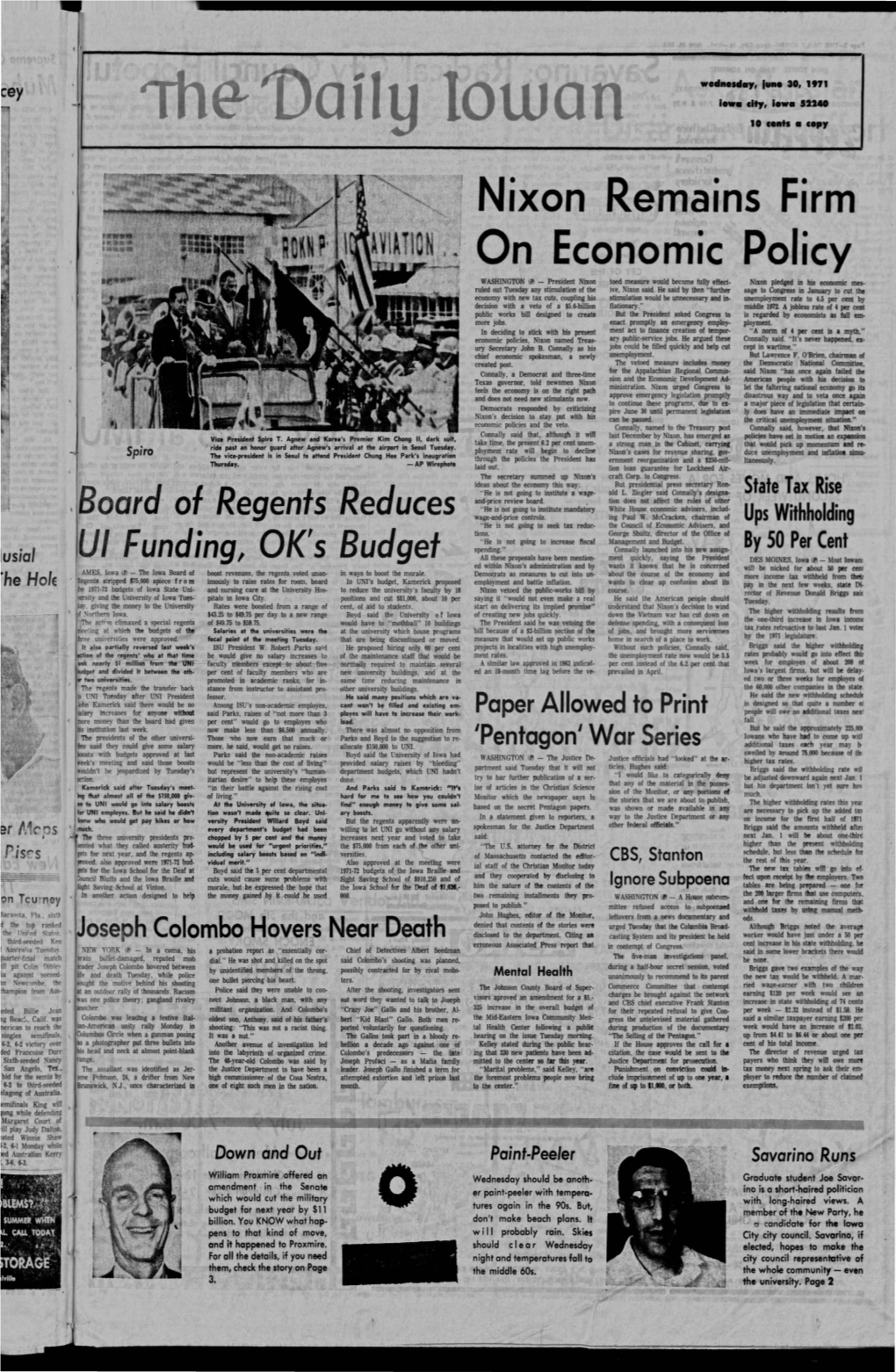 Daily Iowan (Iowa City, Iowa), 1971-06-30