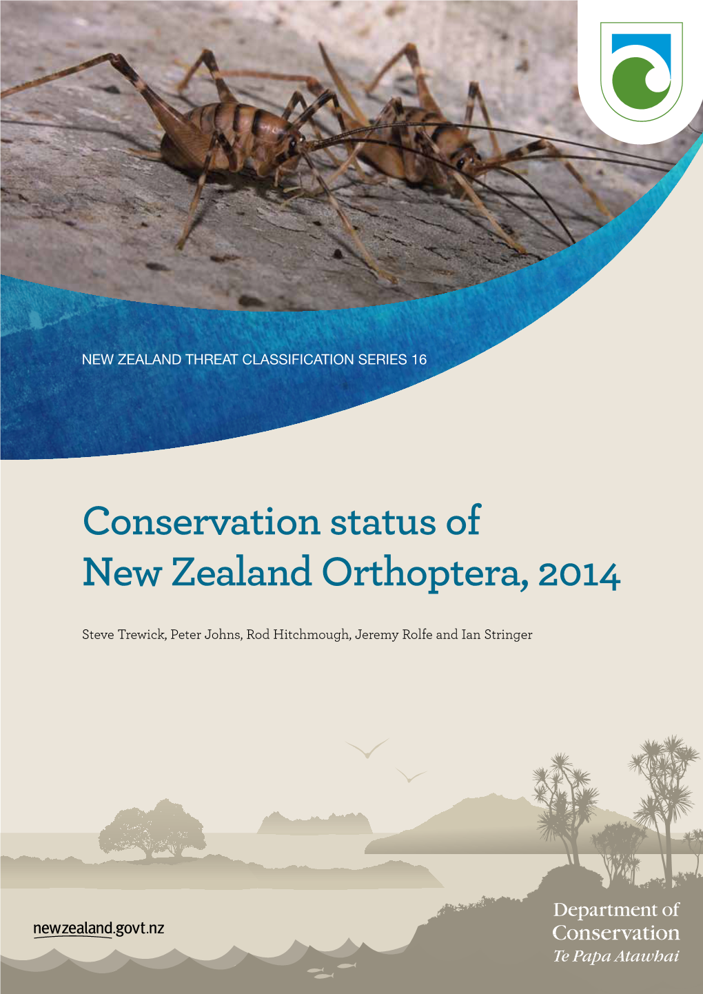 Conservation Status of New Zealand Orthoptera, 2014