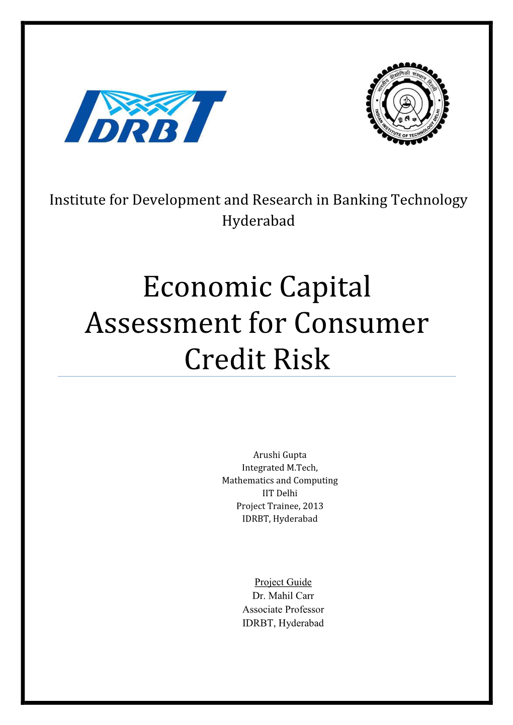 Economic Capital Assessment for Consumer Credit Risk