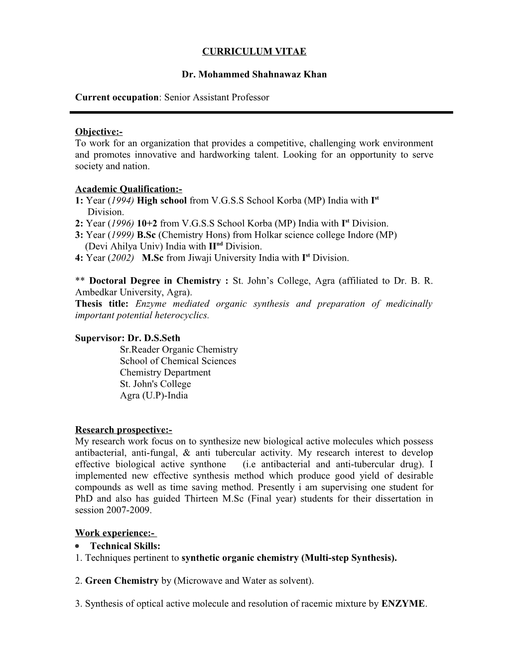 Curriculum Vitae s497