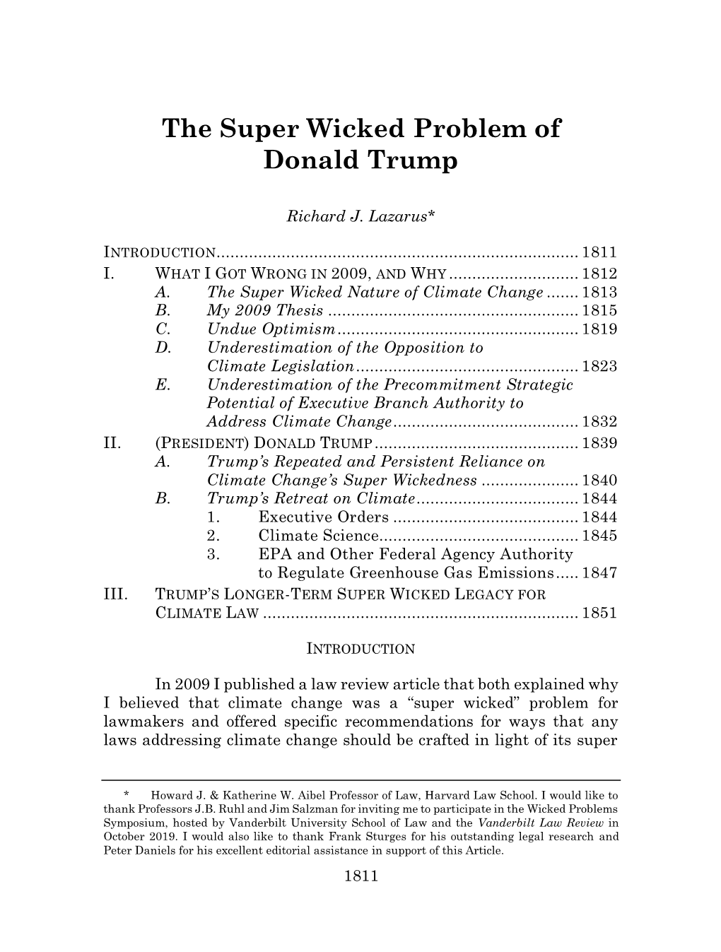 The Super Wicked Problem of Donald Trump