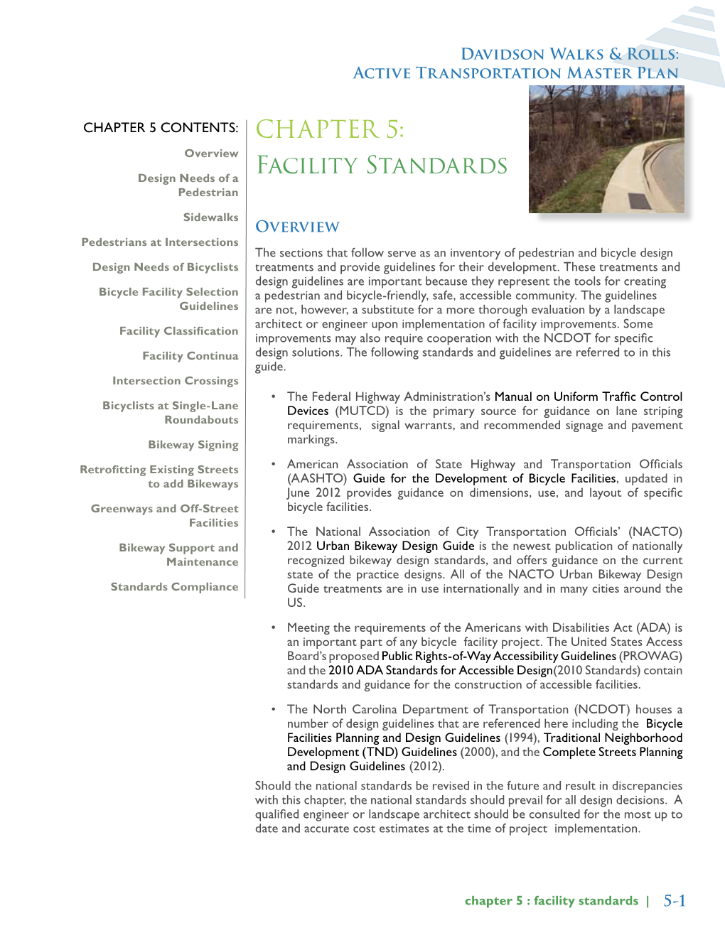CHAPTER 5: Facility Standards