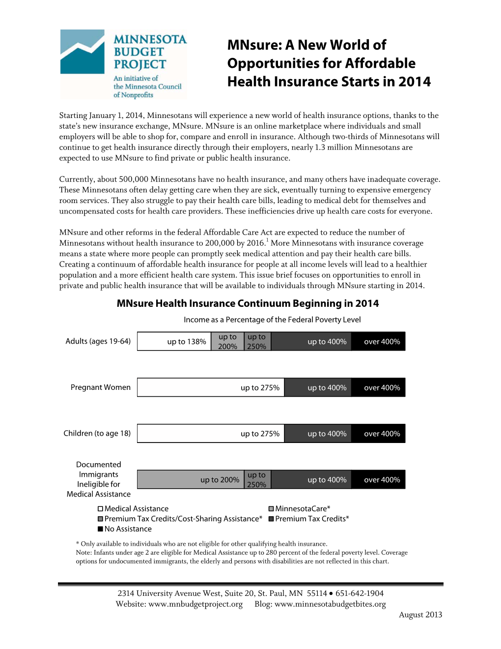 Mnsure: a New World of Opportunities for Affordable Health Insurance Starts in 2014