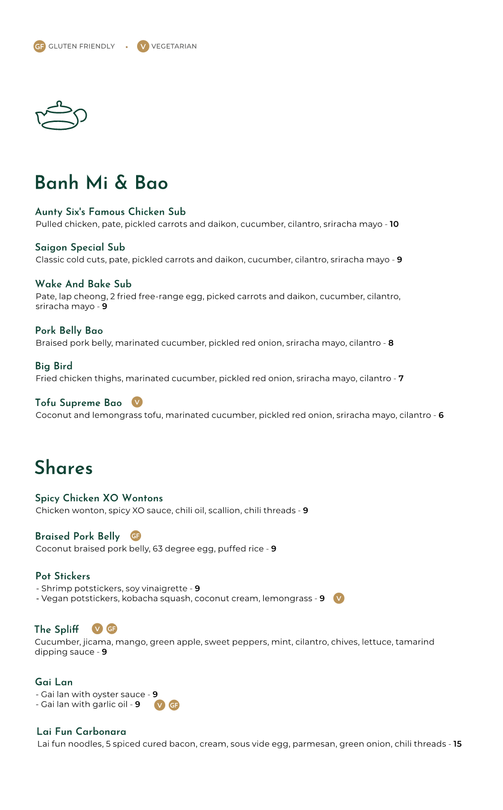 Cold Tea Menus TAKEOUT V7