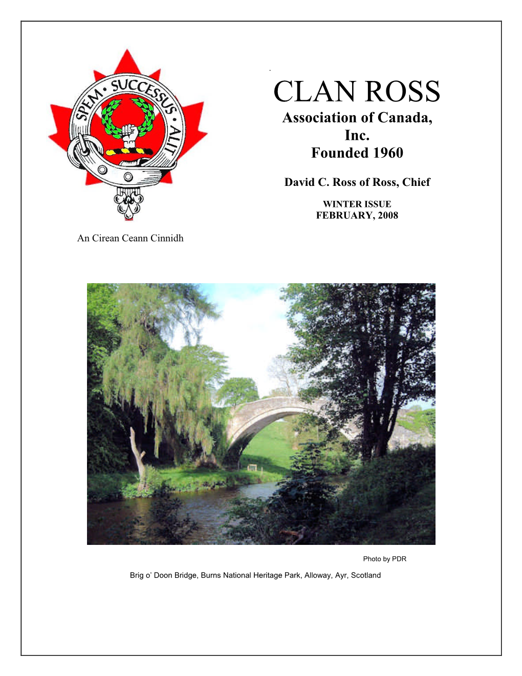 CLAN ROSS Association of Canada, Inc
