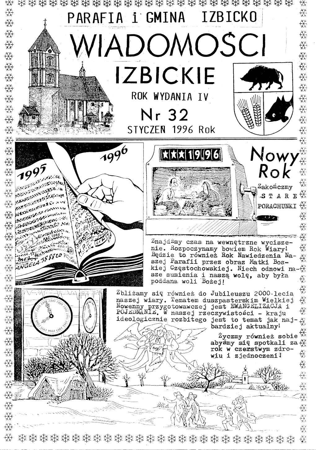 IZBICKIE ROK WYDANIA IV Nr 32 STYCZEŃ 1996 Rok (★(*(★11191(9161 O