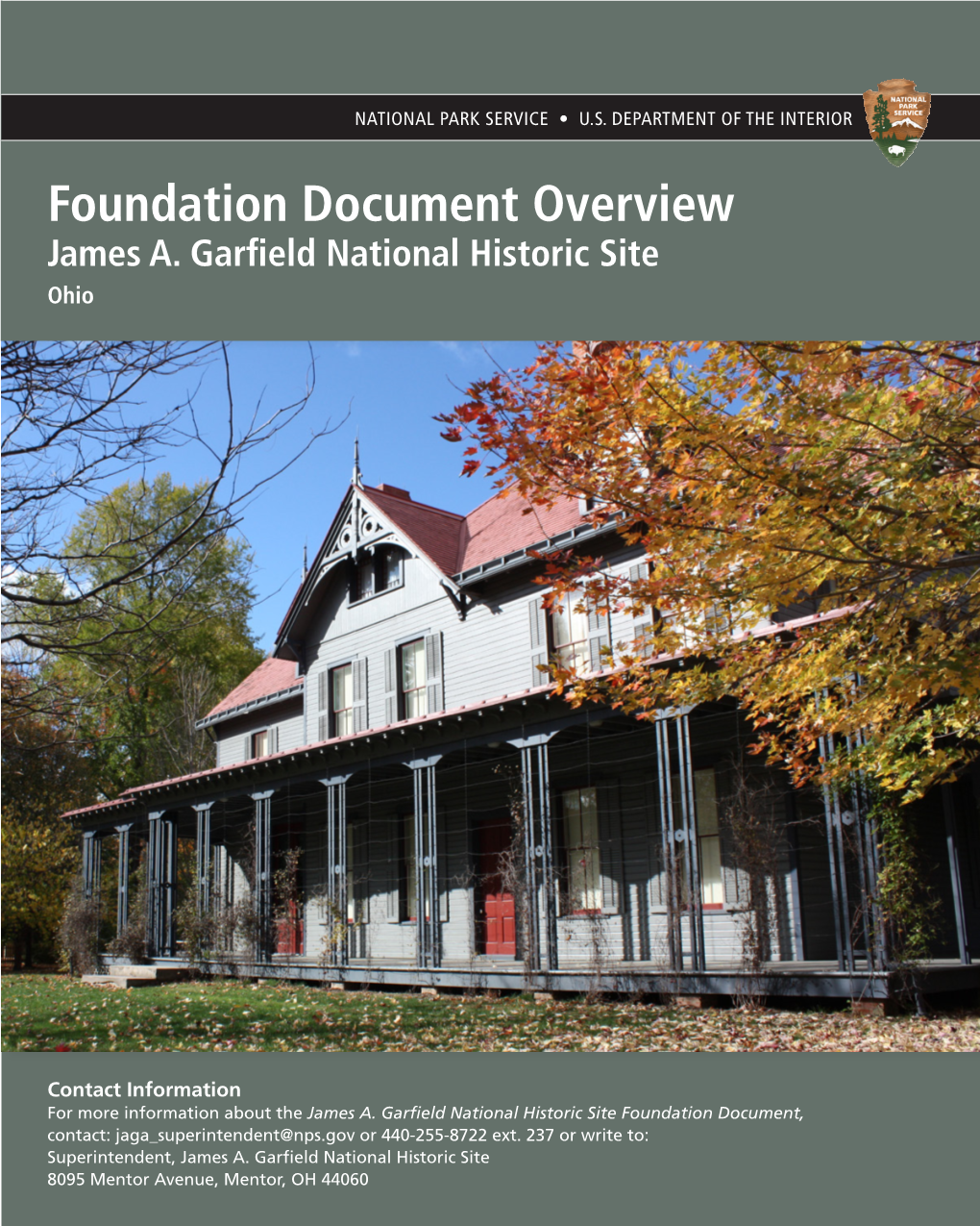 Foundation Document Overview, James A. Garfield National Historic
