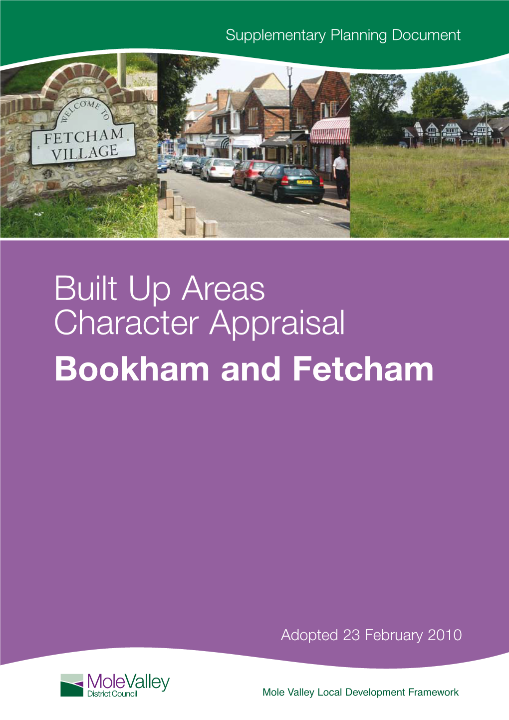 Built up Areas Character Appraisal Bookham and Fetcham