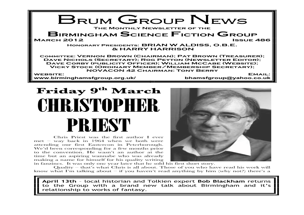 BSFG News 486 March 2012