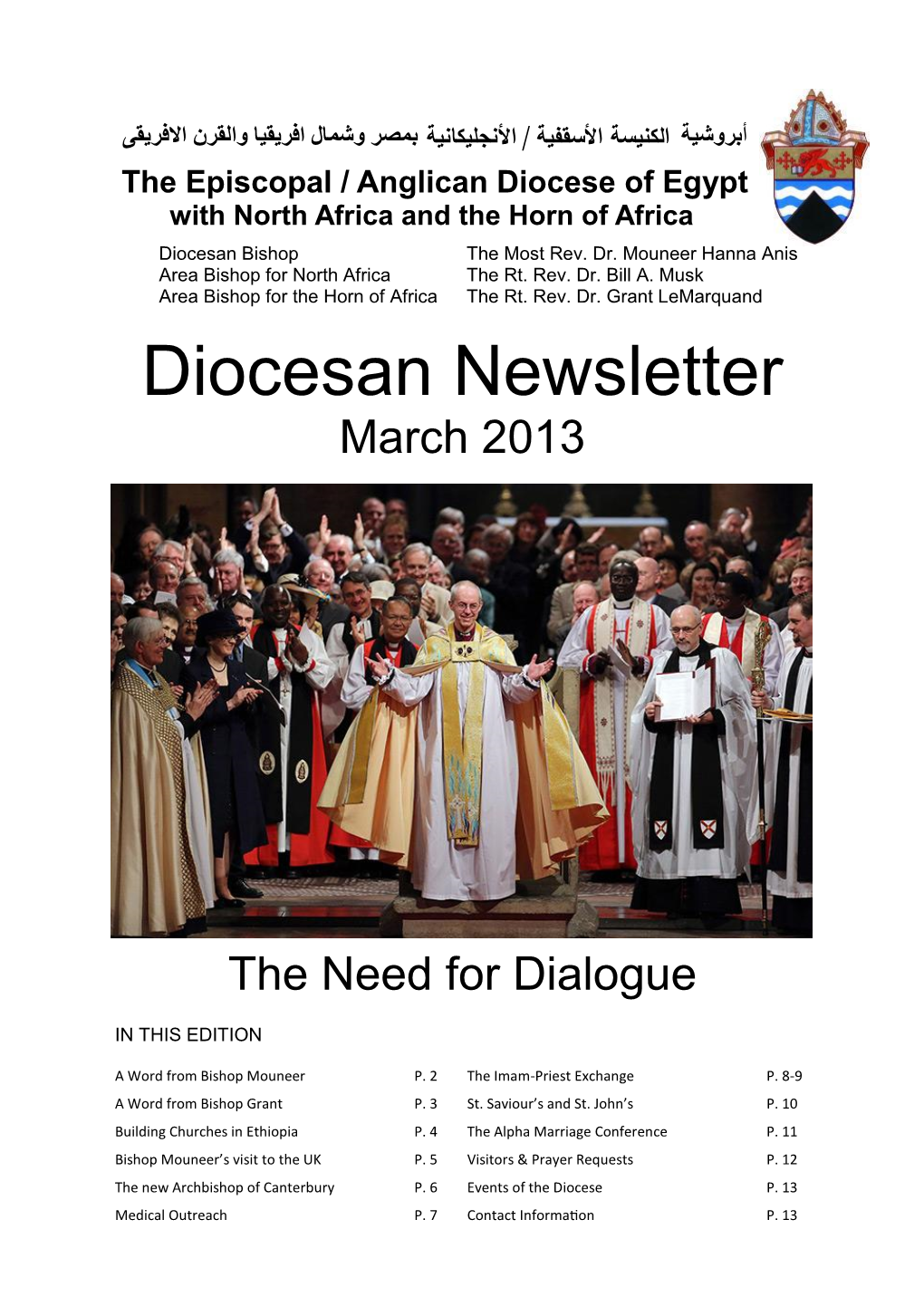 Diocesan Newsletter March 2013
