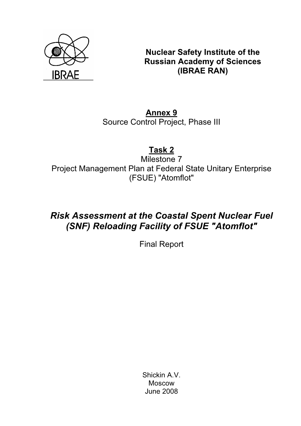 Reloading Facility of FSUE Atomflot.Pdf