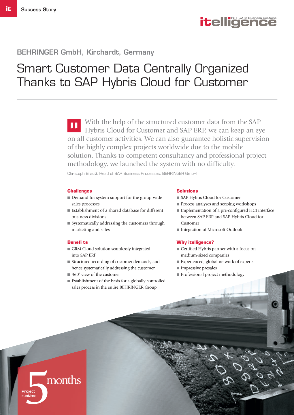 Smart Customer Data Centrally Organized Thanks to SAP Hybris Cloud for Customer