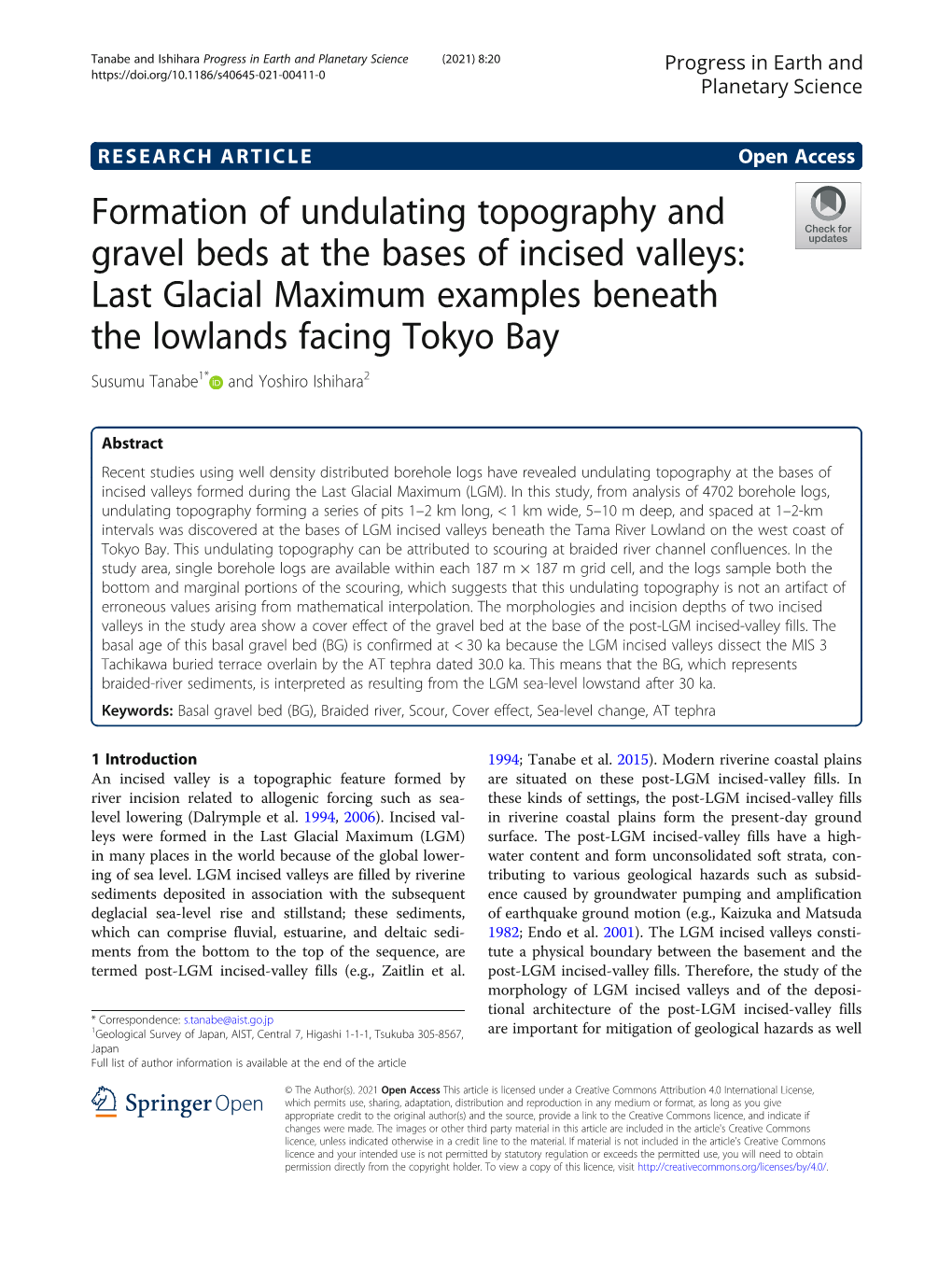 Formation of Undulating Topography and Gravel Beds at the Bases Of