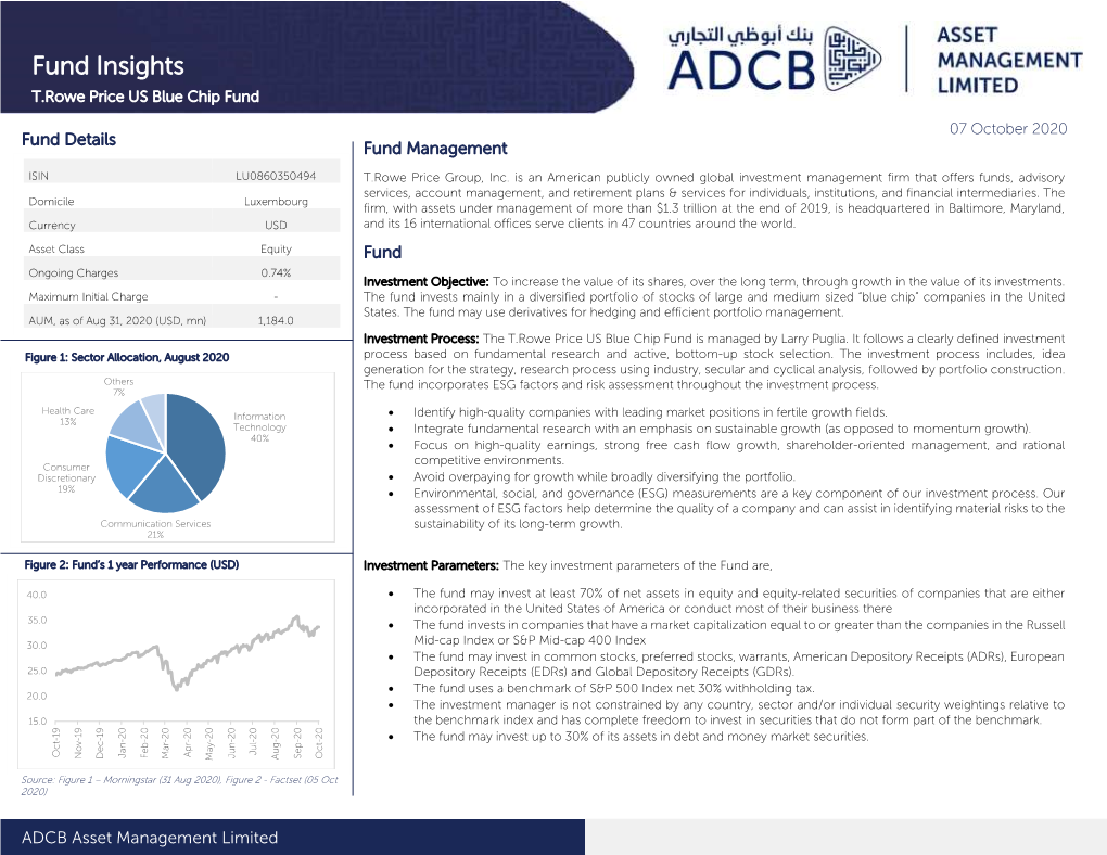 Fund Insights T.Rowe Price US Blue Chip Fund