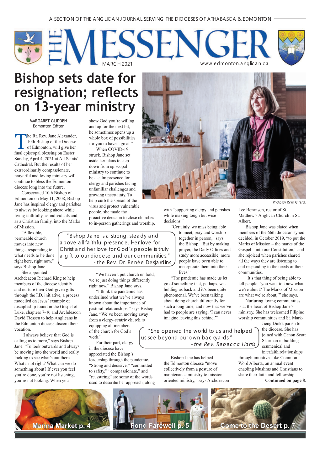Bishop Sets Date for Resignation; Reflects on 13-Year Ministry