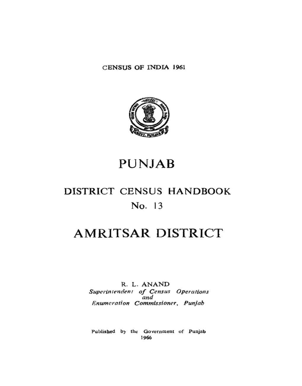 Amritsar District, No-13, Punjab