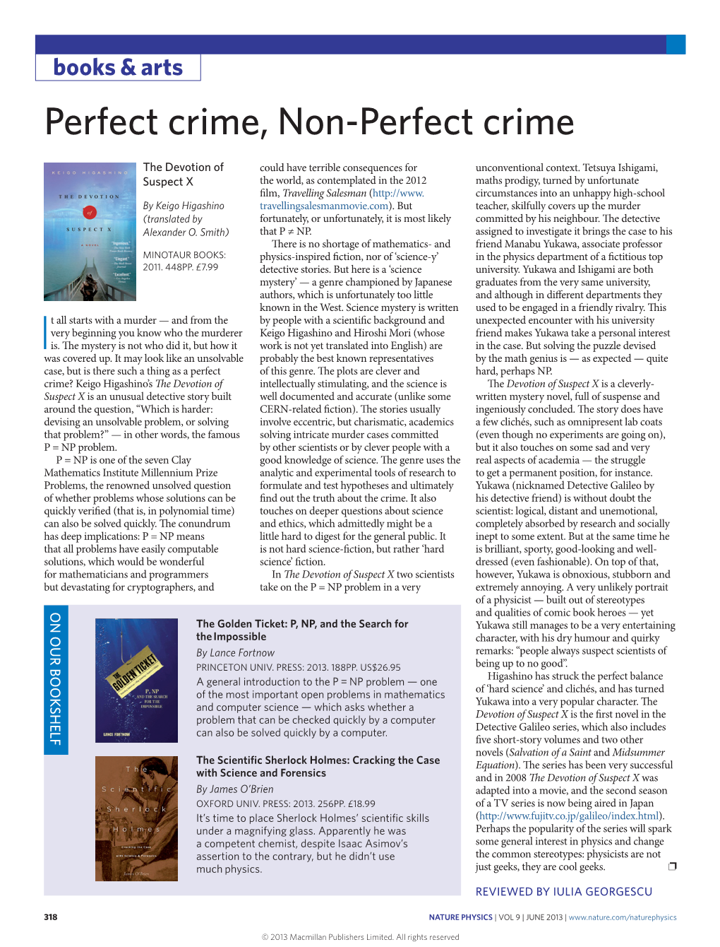 Perfect Crime, Non-Perfect Crime