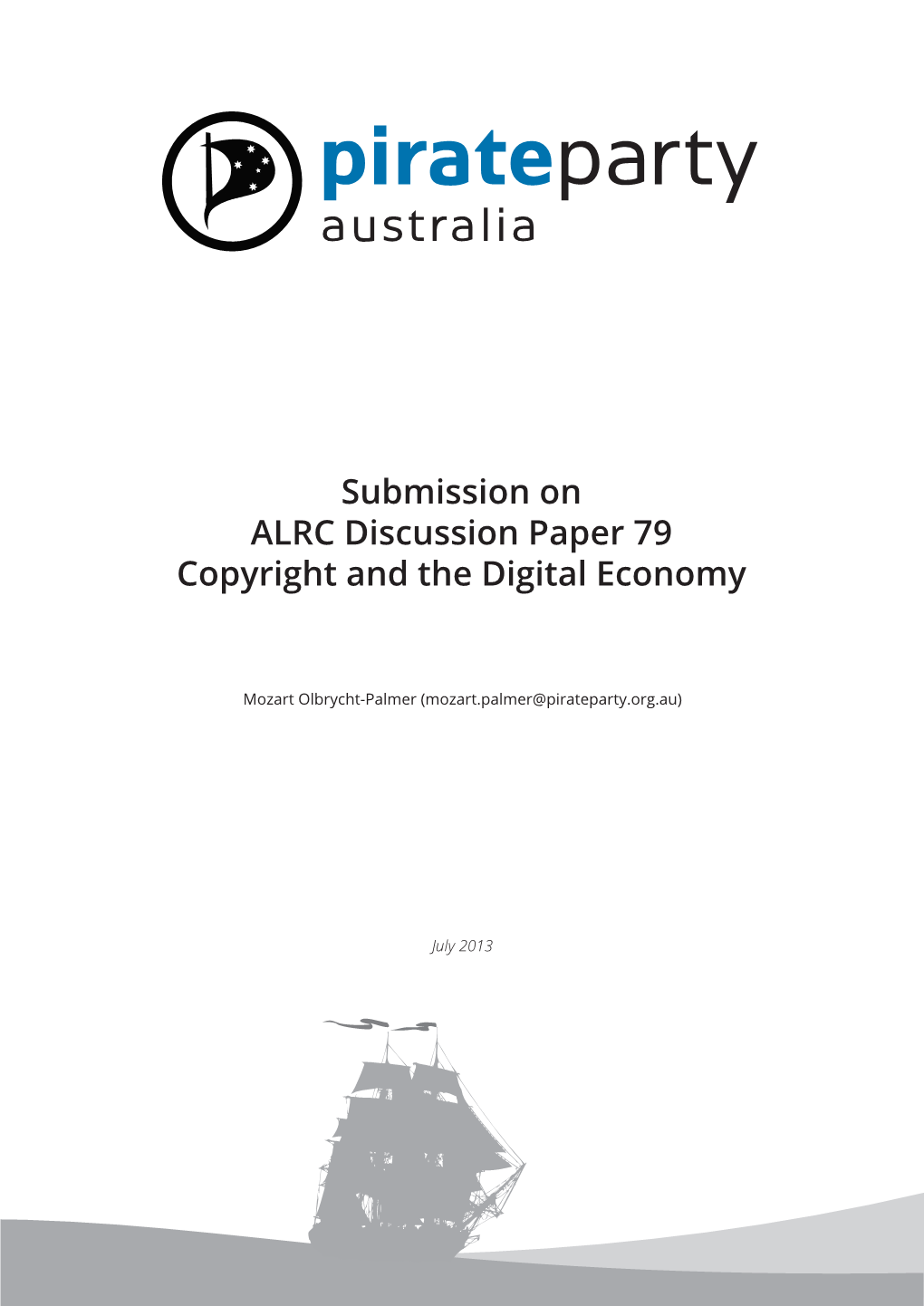 Submission on ALRC Discussion Paper 79 Copyright and the Digital Economy