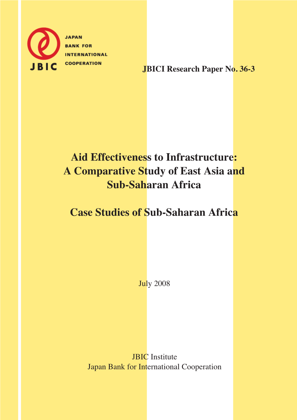 A Comparative Study of East Asia and Sub-Saharan Africa Case