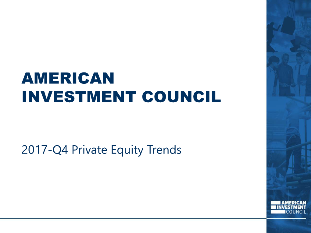 2017-Q4 Private Equity Trends Table of Contents