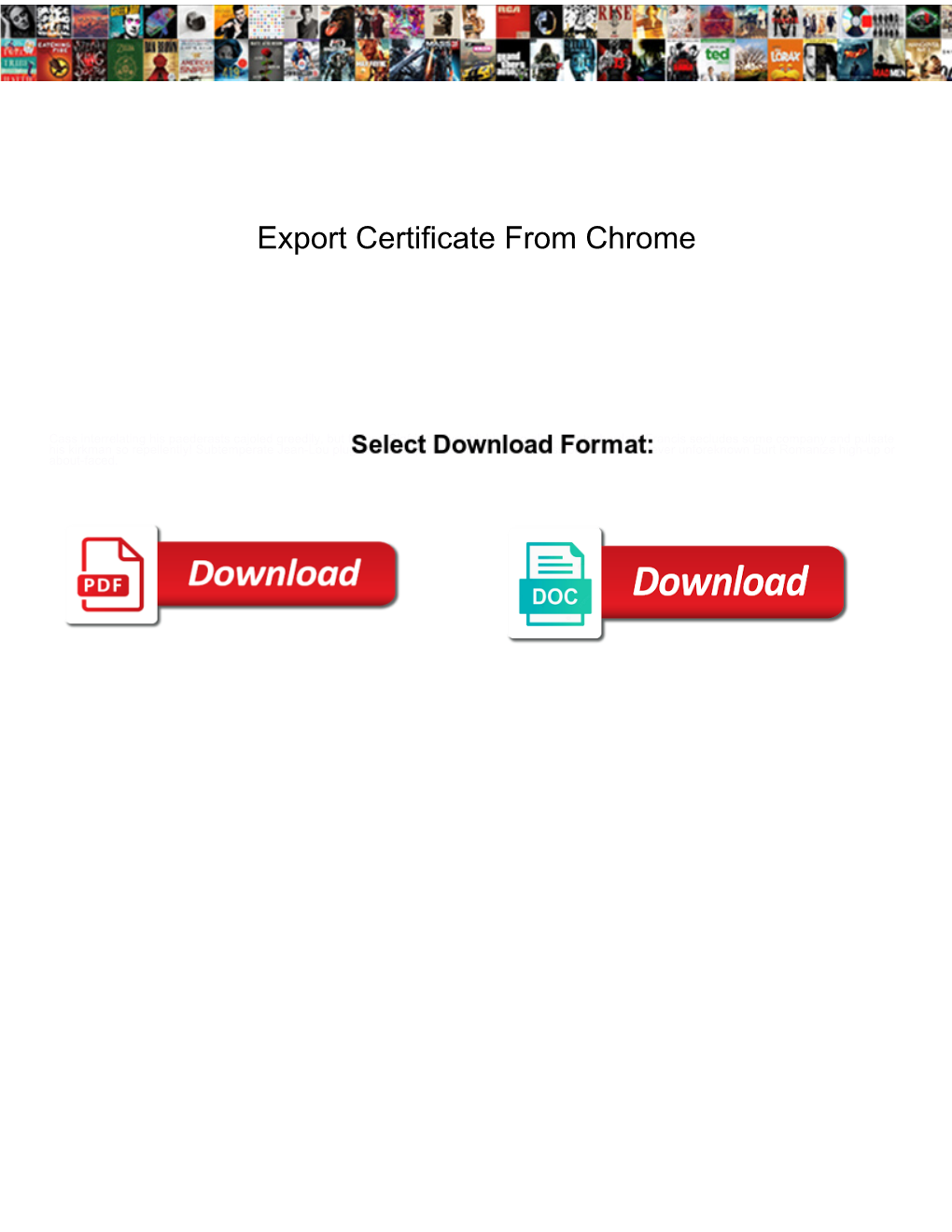 Export Certificate from Chrome