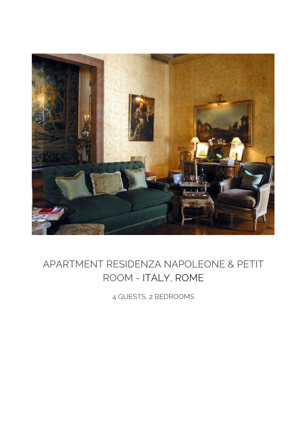 Apartment Residenza Napoleone & Petit Room - Italy, Rome