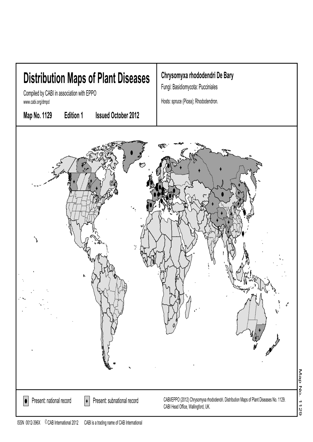 Distribution Maps of Plant Diseases