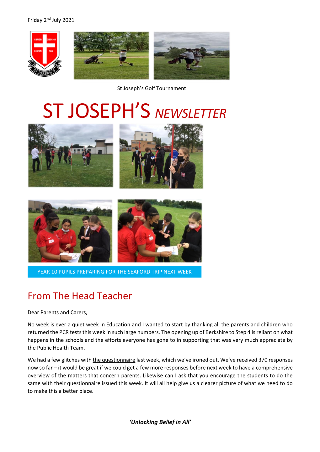 Newsletter Newsletter St Joseph’S