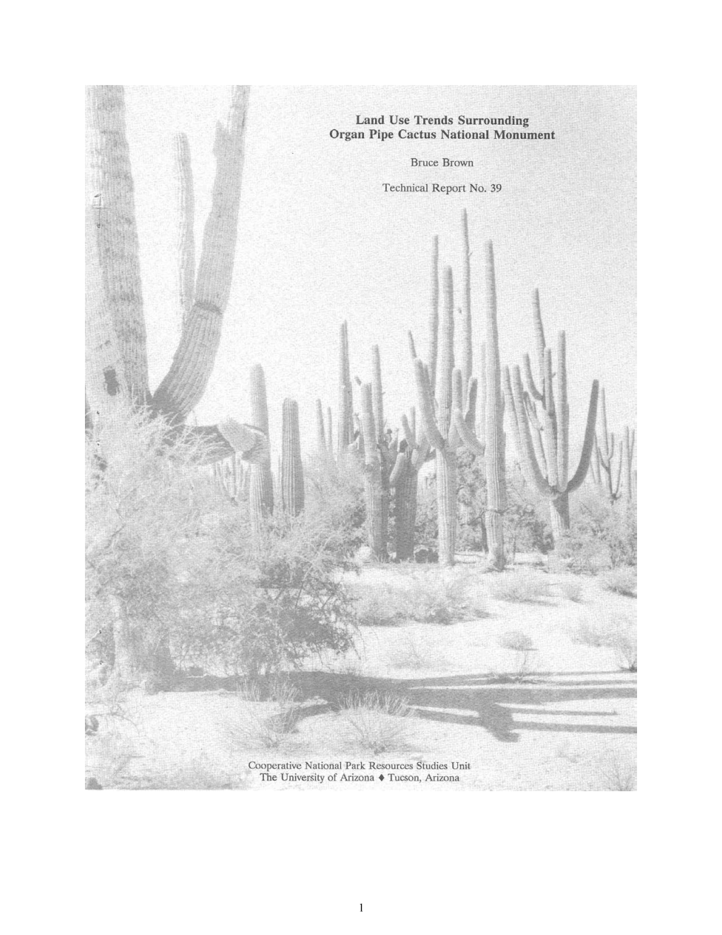 Land Use Trends Surrounding Organ Pipe Cactus National Monument
