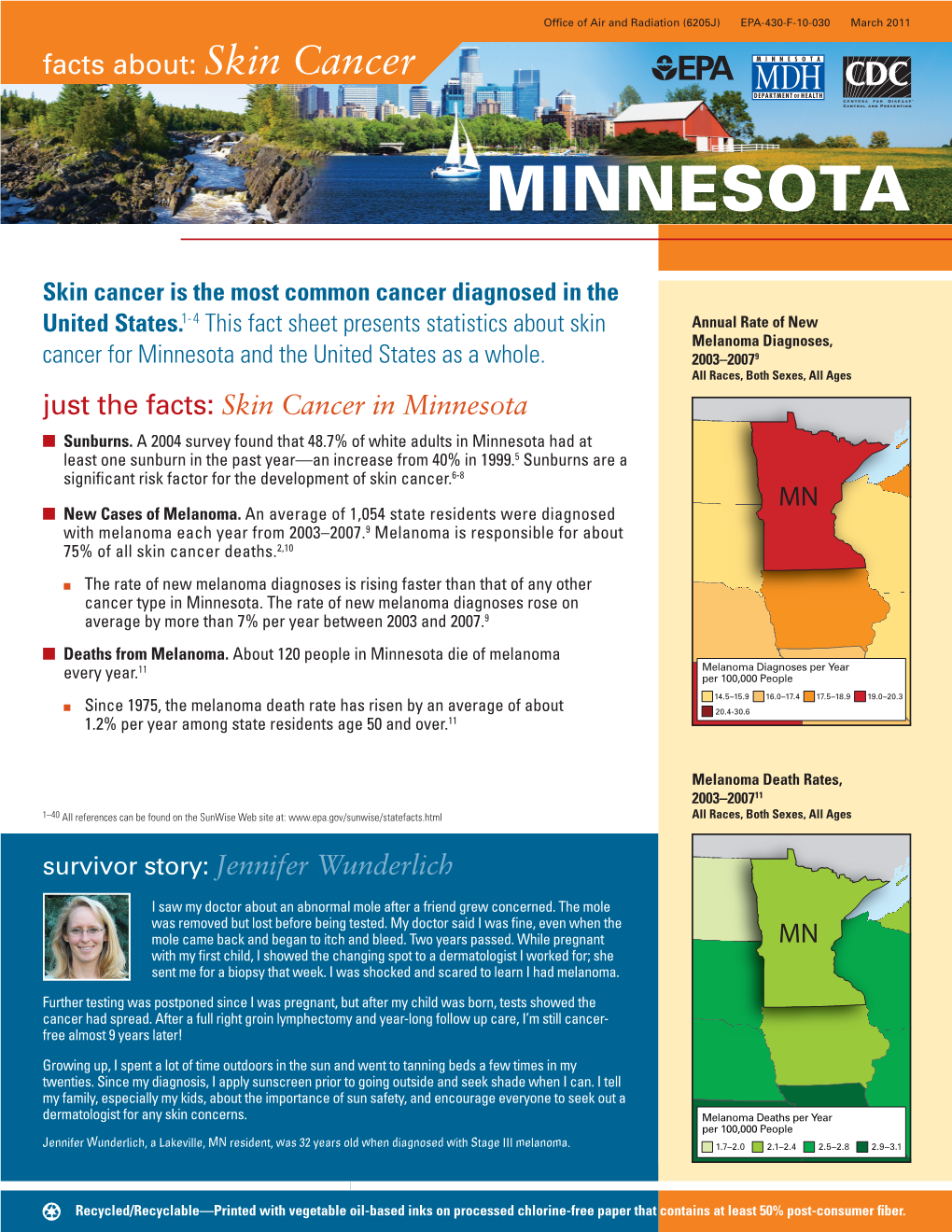 Facts About Skin Cancer: Minnesota