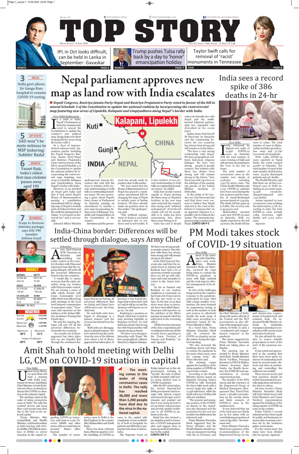 Nepal Parliament Approves New Map As Land Row with India Escalates