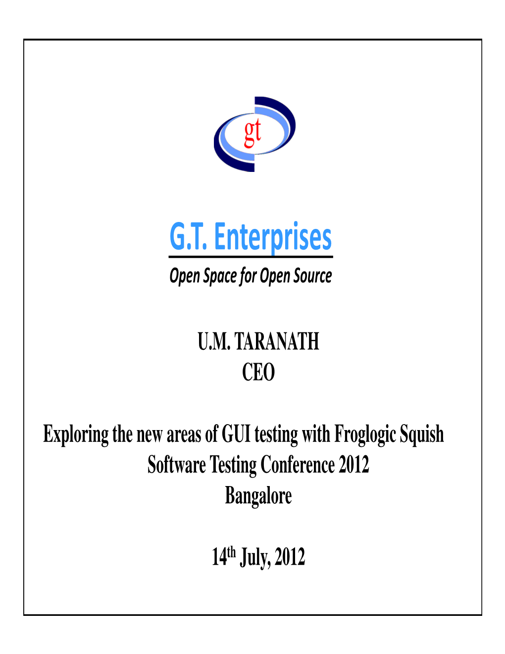 Squish for Qt®: the Market-Leading, Automated Qt Testing Tool for Qt GUI Applications on Windows, Unix/Linux, Mac OS X and Qt/Embedded