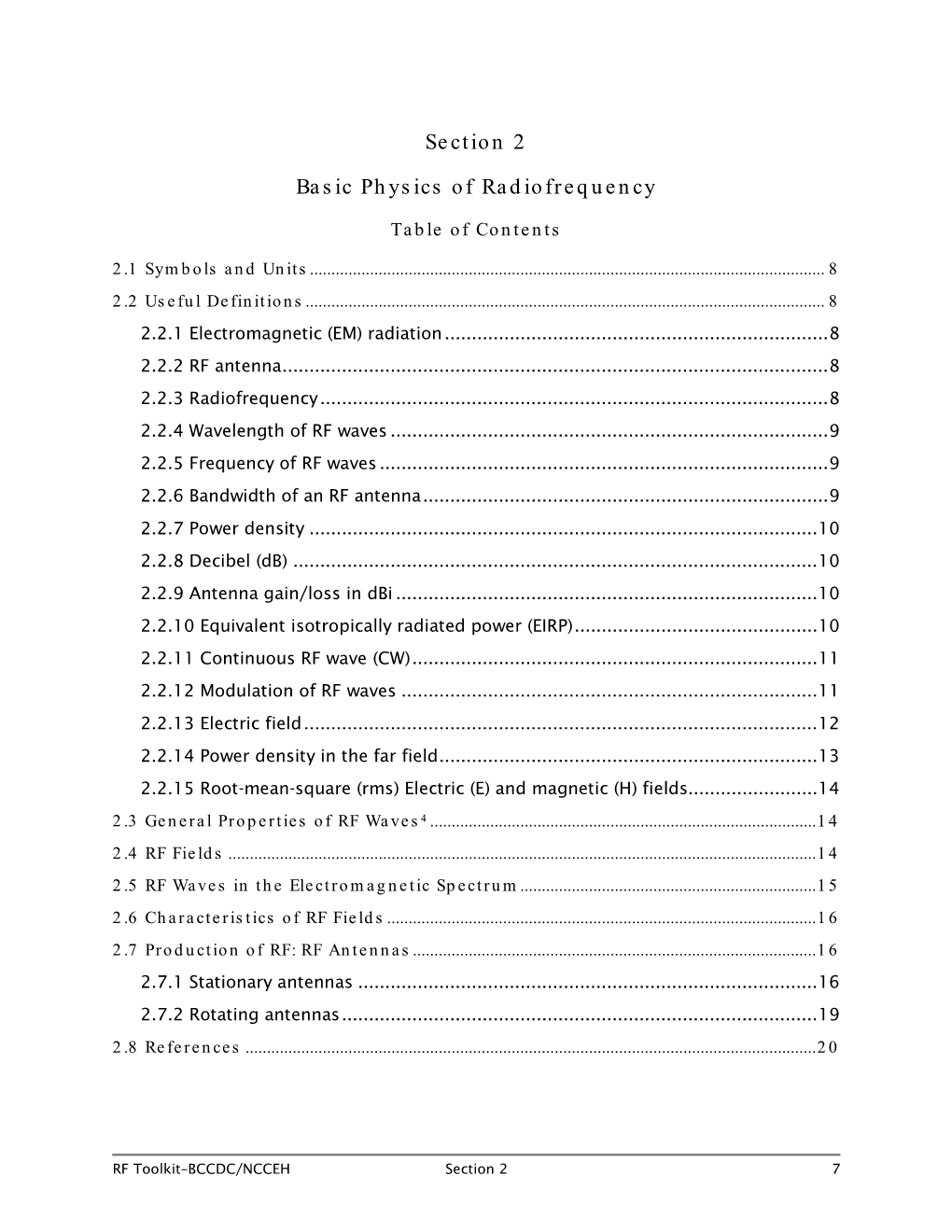 Section 2 Basic Physics of Radiofrequency