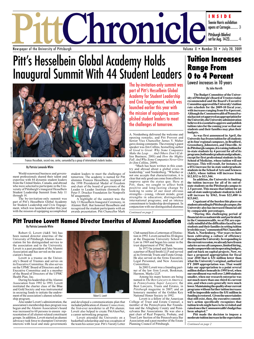 Pitt's Hesselbein Global Academy Holds Inaugural Summit with 44