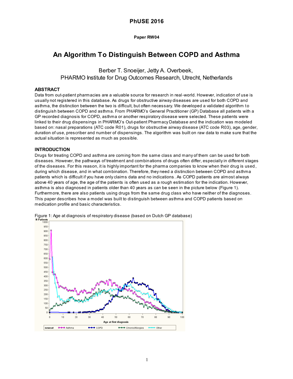 An Algorithm to Distinguish Between COPD and Asthma