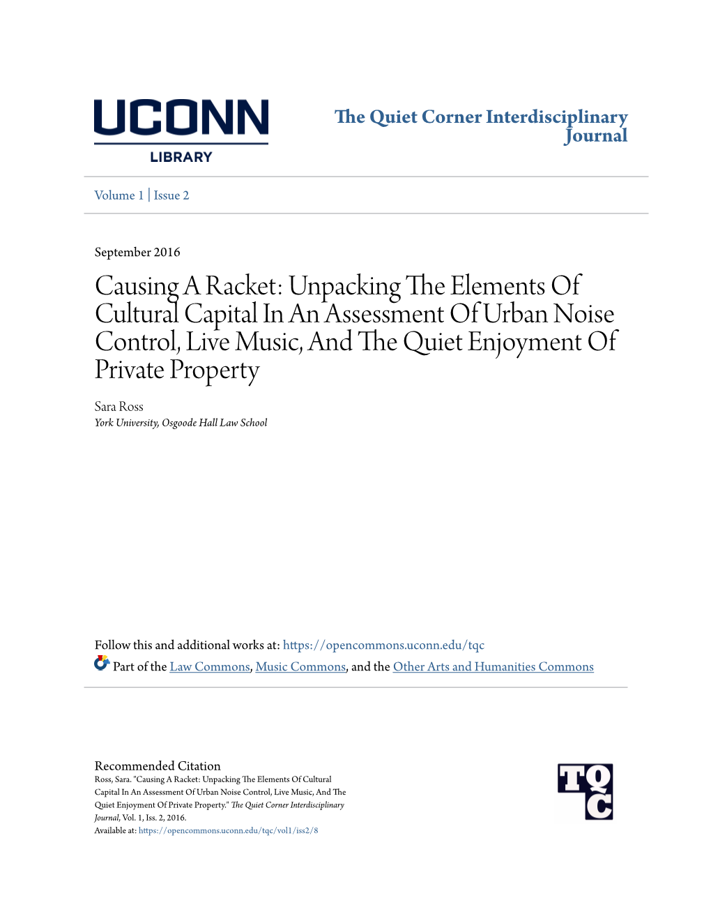 Causing a Racket: Unpacking the Elements of Cultural Capital in An