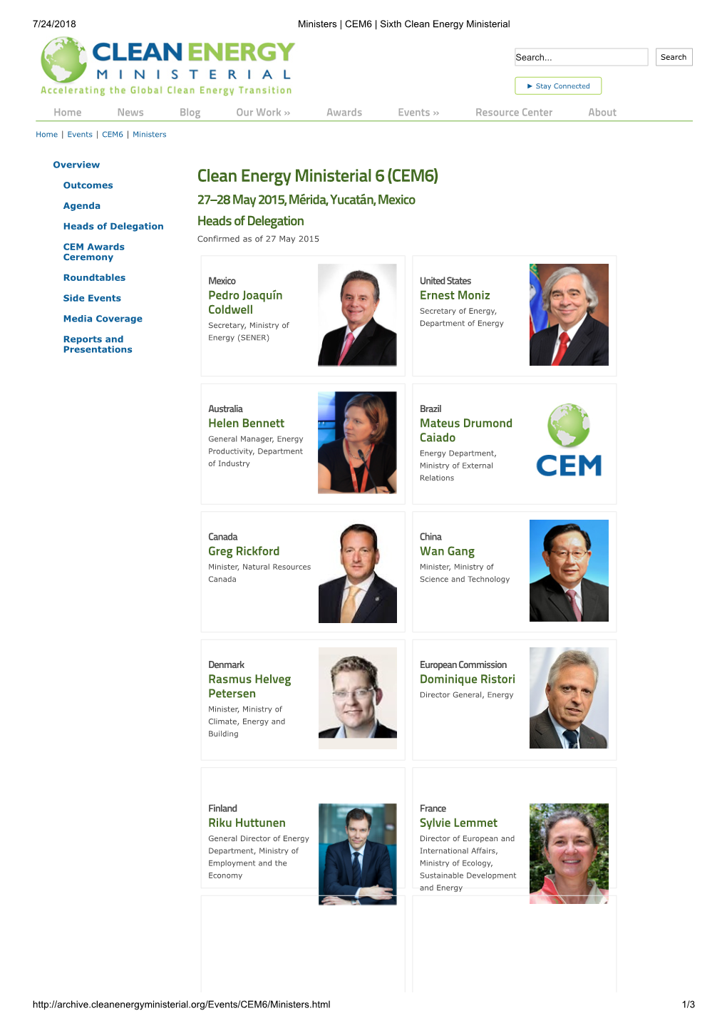 Clean Energy Ministerial 6 (CEM6)
