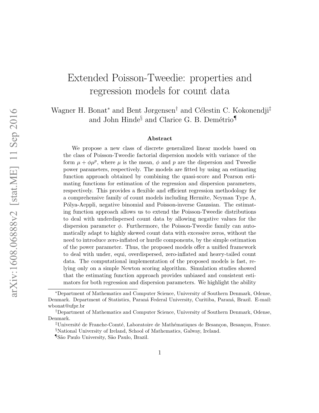 Extended Poisson-Tweedie: Properties and Regression Models for Count Data