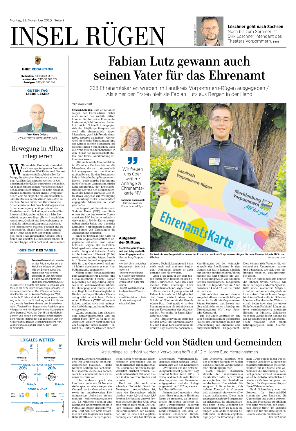 Ostsee-Zeitung Insel Rügen